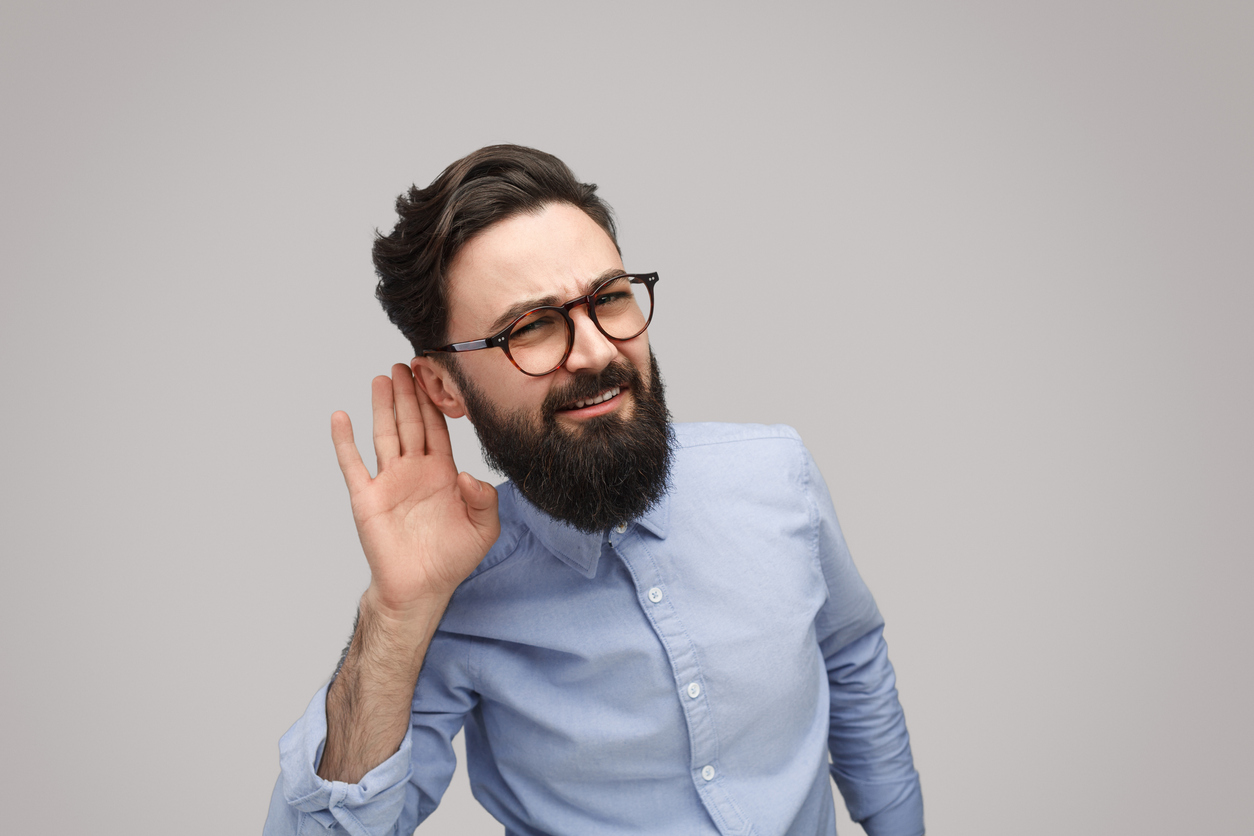 Three Things to Improve Your Hearing Bearded man listening closely